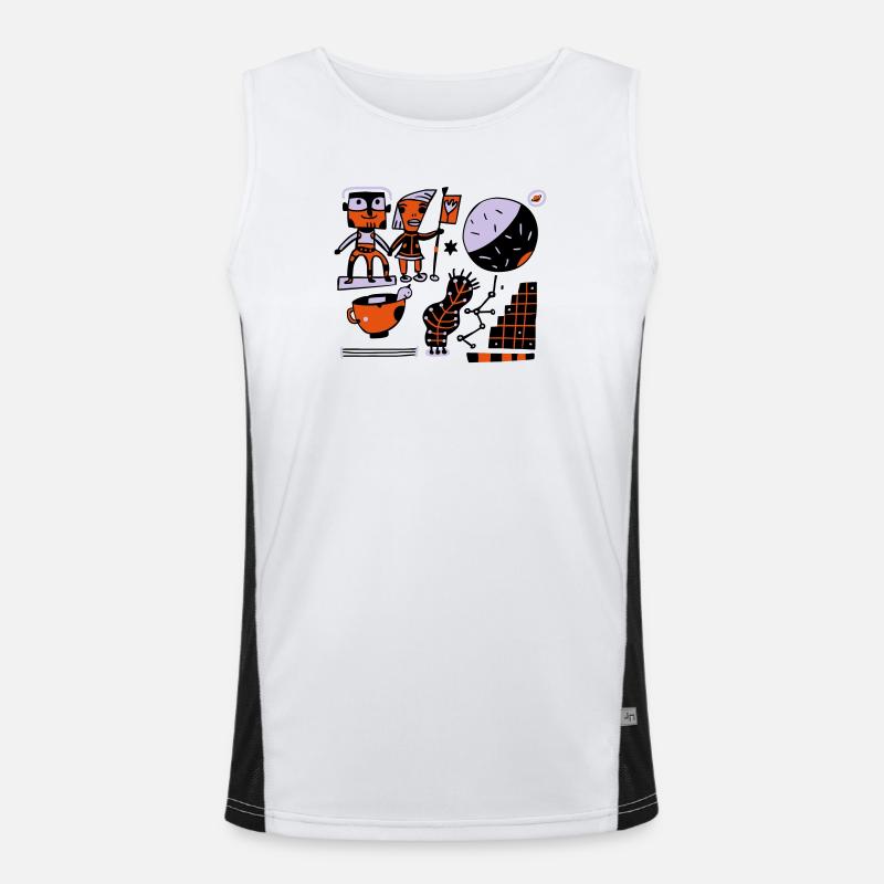 Parallel Universe TK02 I t-shirt Débardeur respirant contrasté Homme 