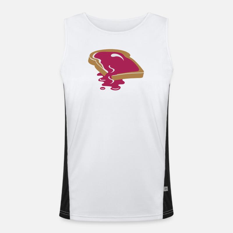 A slice of bread with jam Men's Functional Contrast Tank Top 