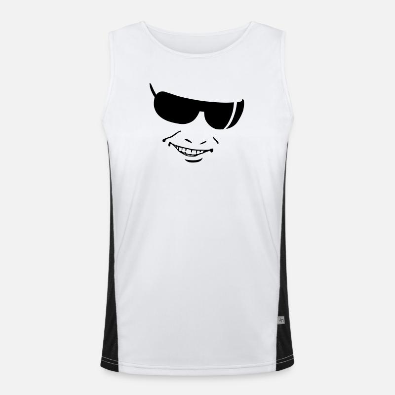 smile Funktionelles Kontrast-Tank Top für Männer 
