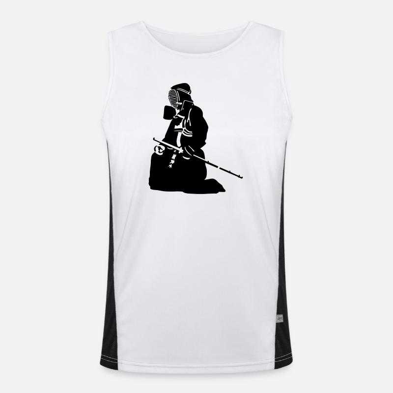 Kendo Funktionelles Kontrast-Tank Top für Männer 