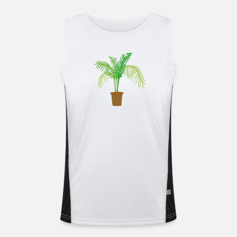 palm tree Funktionelles Kontrast-Tank Top für Männer 