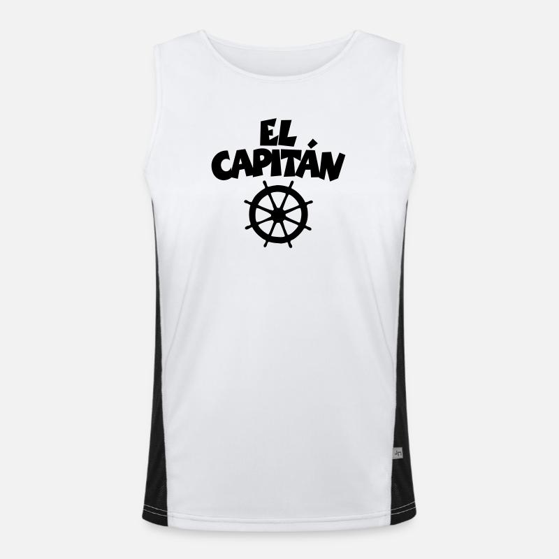 El Capitán Funktionelles Kontrast-Tank Top für Männer 