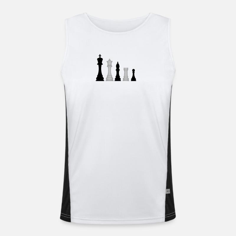 Chess pieces Men's Functional Contrast Tank Top 