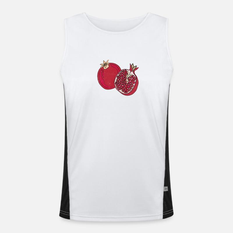 Grapefruit Summer Fruit Delicious Fun Gift Men's Functional Contrast Tank Top 