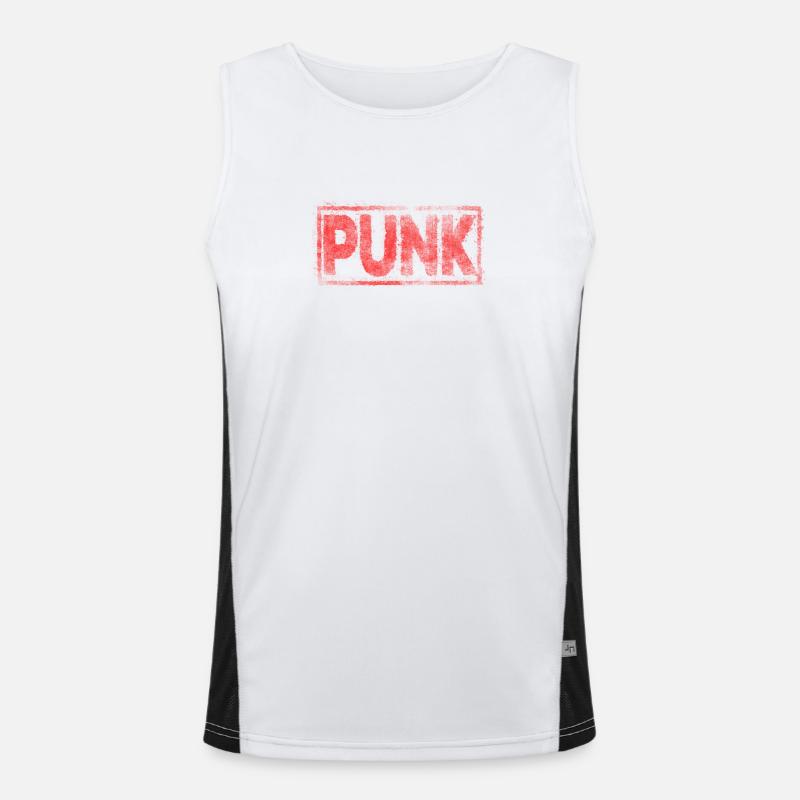 Punk Funktionelles Kontrast-Tank Top für Männer 
