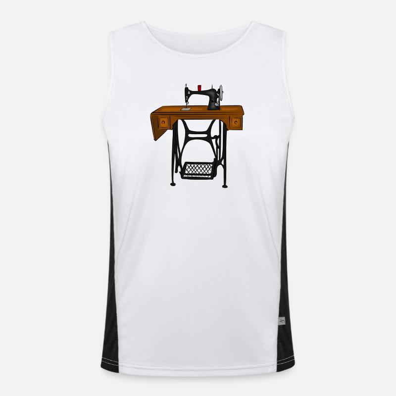 Sewing Machine Men's Functional Contrast Tank Top 