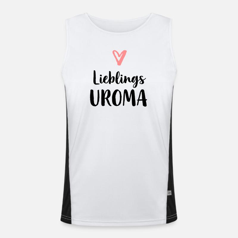 Lieblings Uroma Geschenk Muttertag Geburtstag Funktionelles Kontrast-Tank Top für Männer 