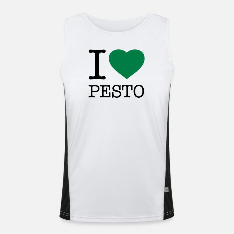 J’AIME LE PESTO Basilic Débardeur respirant contrasté Homme 