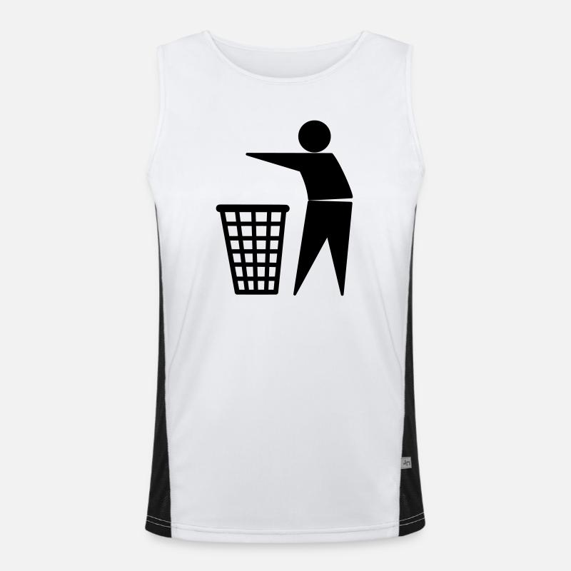 trash Funktionelles Kontrast-Tank Top für Männer 