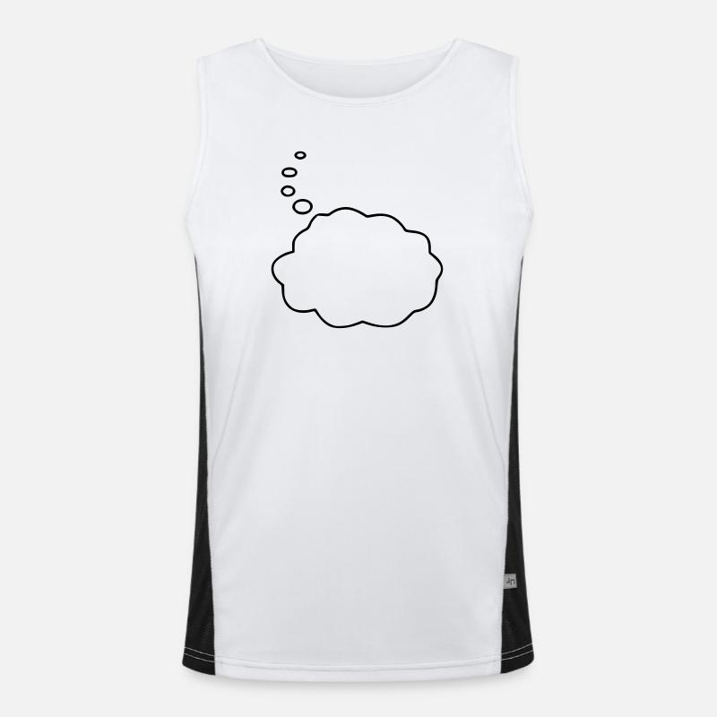 Speech Bubble / Sprechblase Funktionelles Kontrast-Tank Top für Männer 