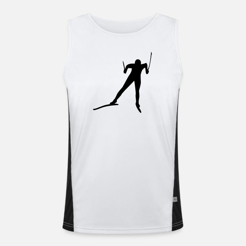 skiing Men's Functional Contrast Tank Top 