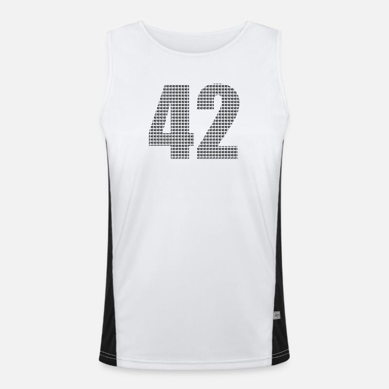 42 Funktionelles Kontrast-Tank Top für Männer 