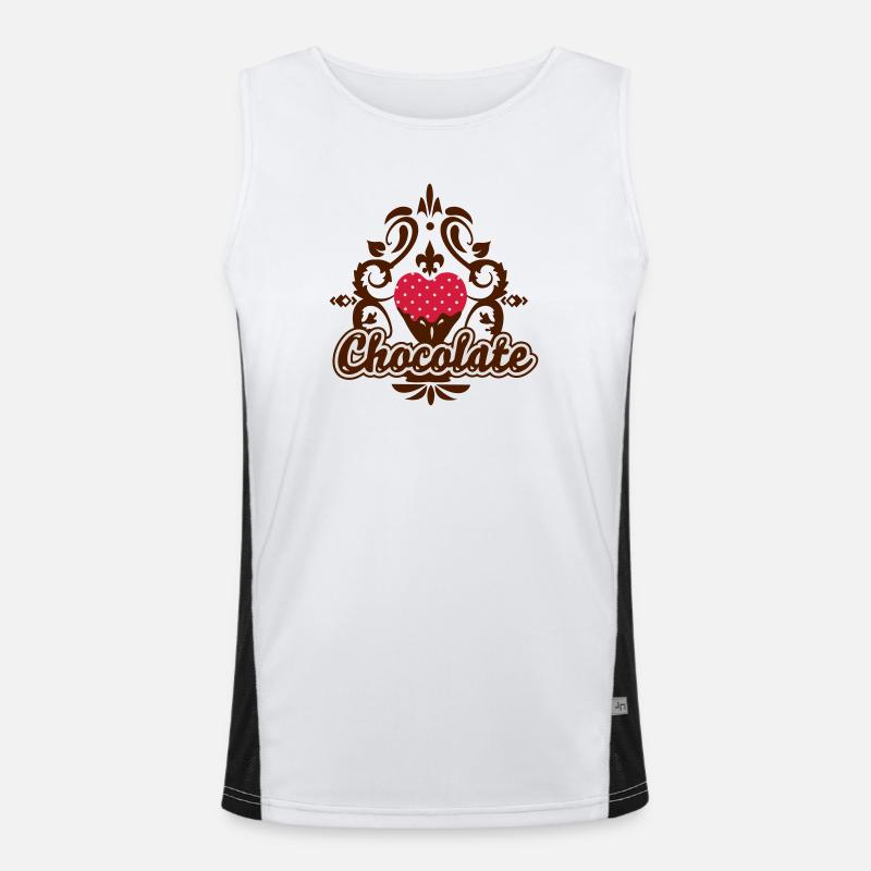 chocolat design Débardeur respirant contrasté Homme 