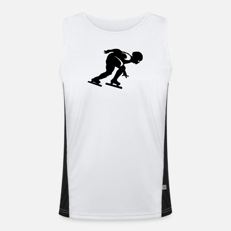short track Men's Functional Contrast Tank Top 