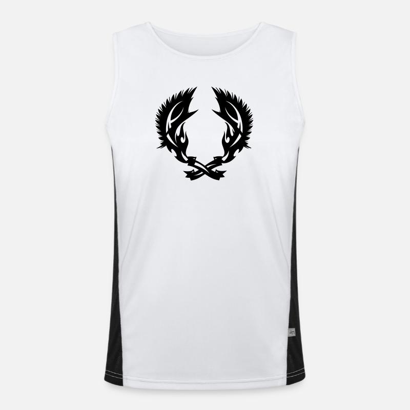 Wing fire emblem Men's Functional Contrast Tank Top 