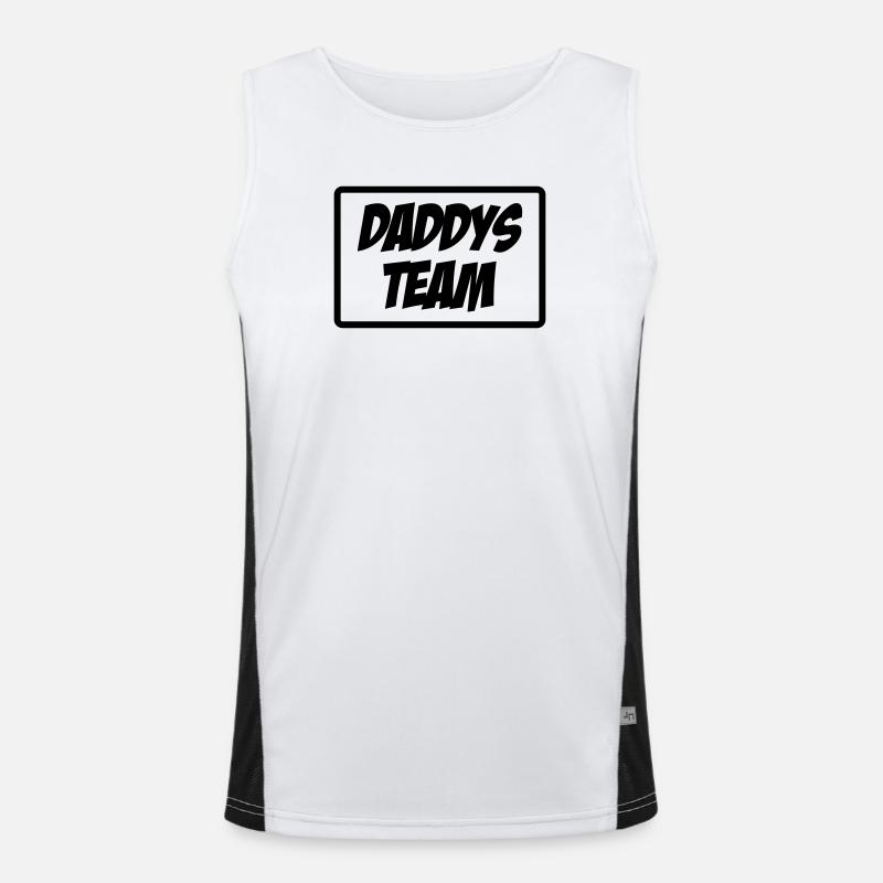 Daddy's Team Funktionelles Kontrast-Tank Top für Männer 