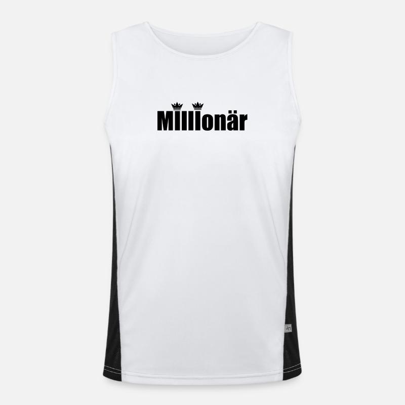 Millionär Funktionelles Kontrast-Tank Top für Männer 