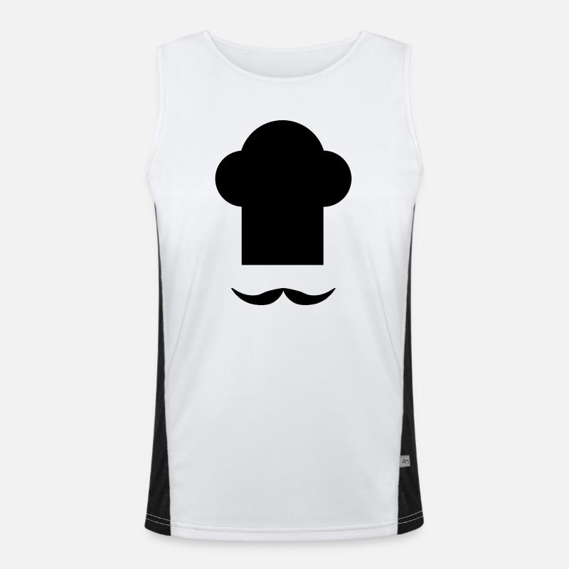 Cuisine Funktionelles Kontrast-Tank Top für Männer 