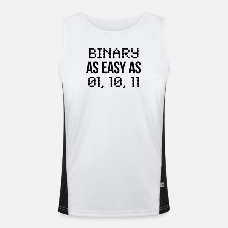 code binaire Débardeur respirant contrasté Homme 