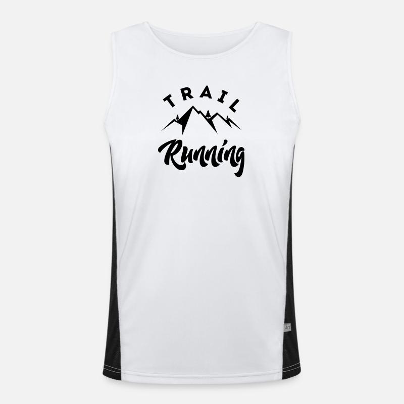 Trail Running Men's Functional Contrast Tank Top 