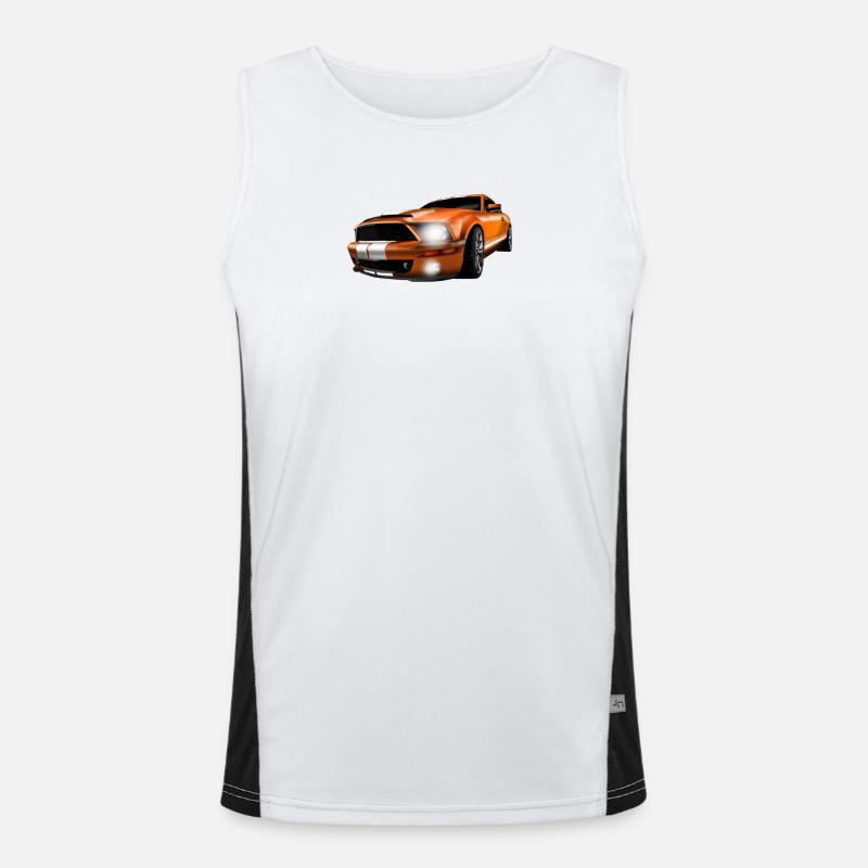 sport car Men's Functional Contrast Tank Top 