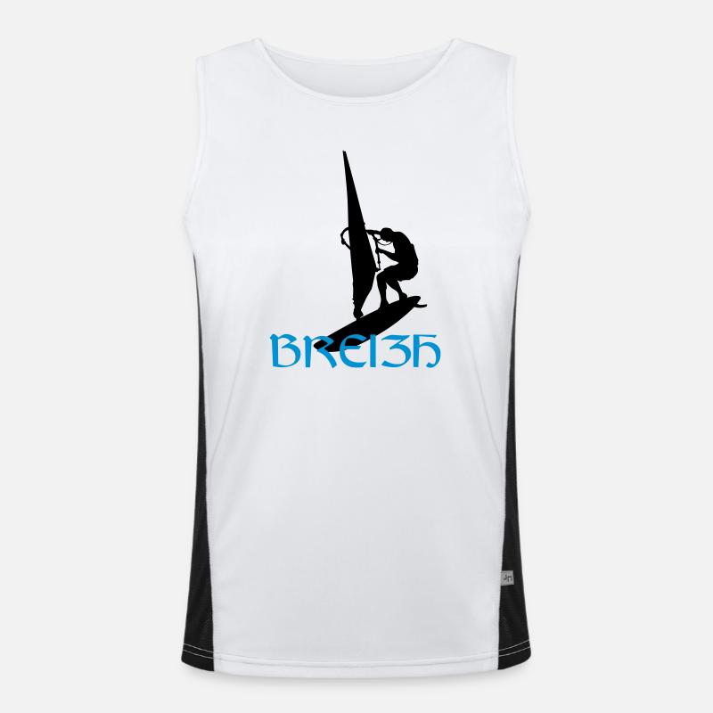 Windsurf Windsurfing Windsurfen Planche à voile Men's Functional Contrast Tank Top 