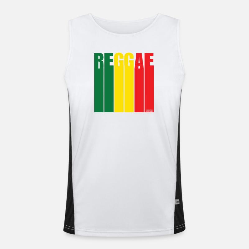 Bannière Reggae Color Block Débardeur respirant contrasté Homme 