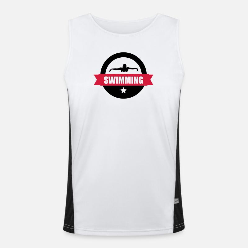 Swimming Funktionelles Kontrast-Tank Top für Männer 