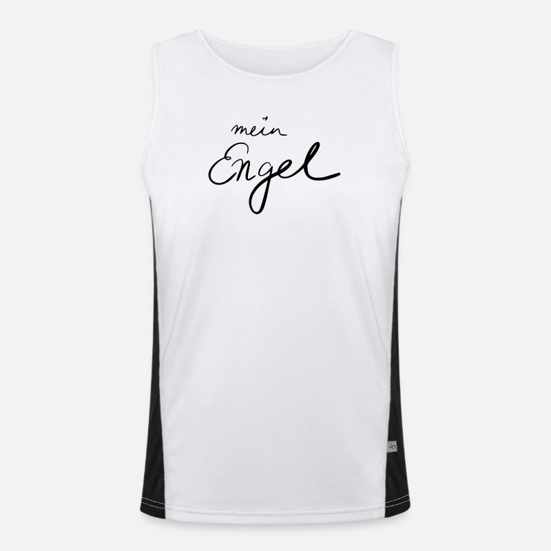 mein Engel Funktionelles Kontrast-Tank Top für Männer 
