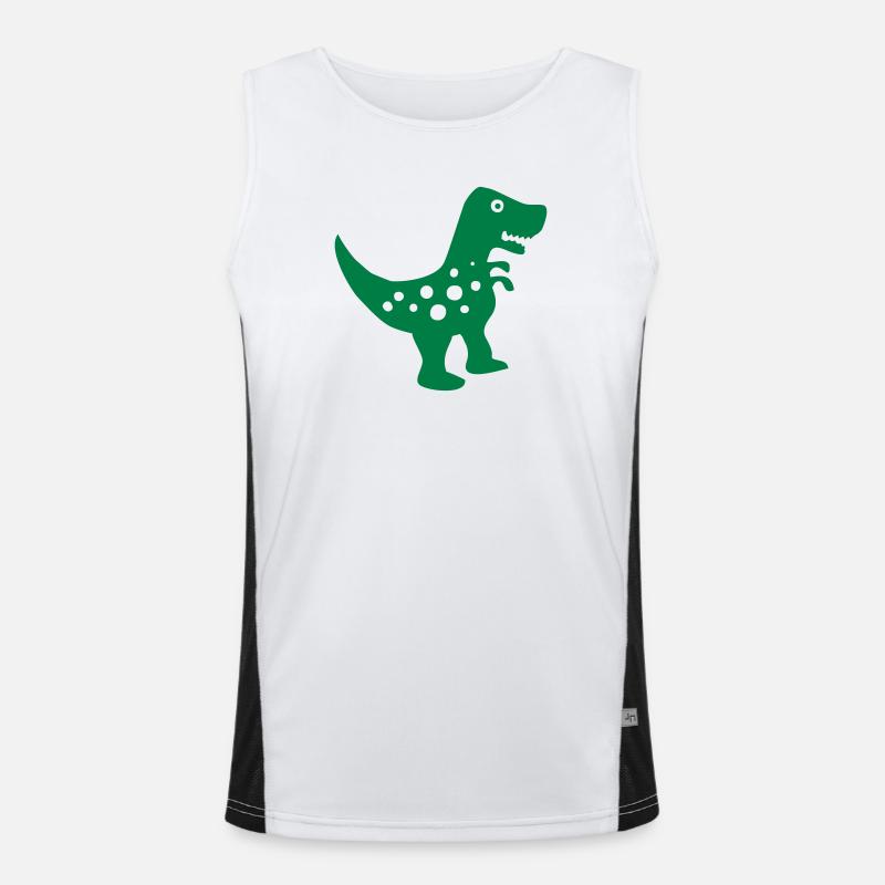 dinosaur Men's Functional Contrast Tank Top 