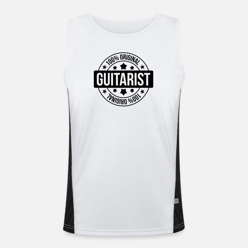 Guitarist Men's Functional Contrast Tank Top 