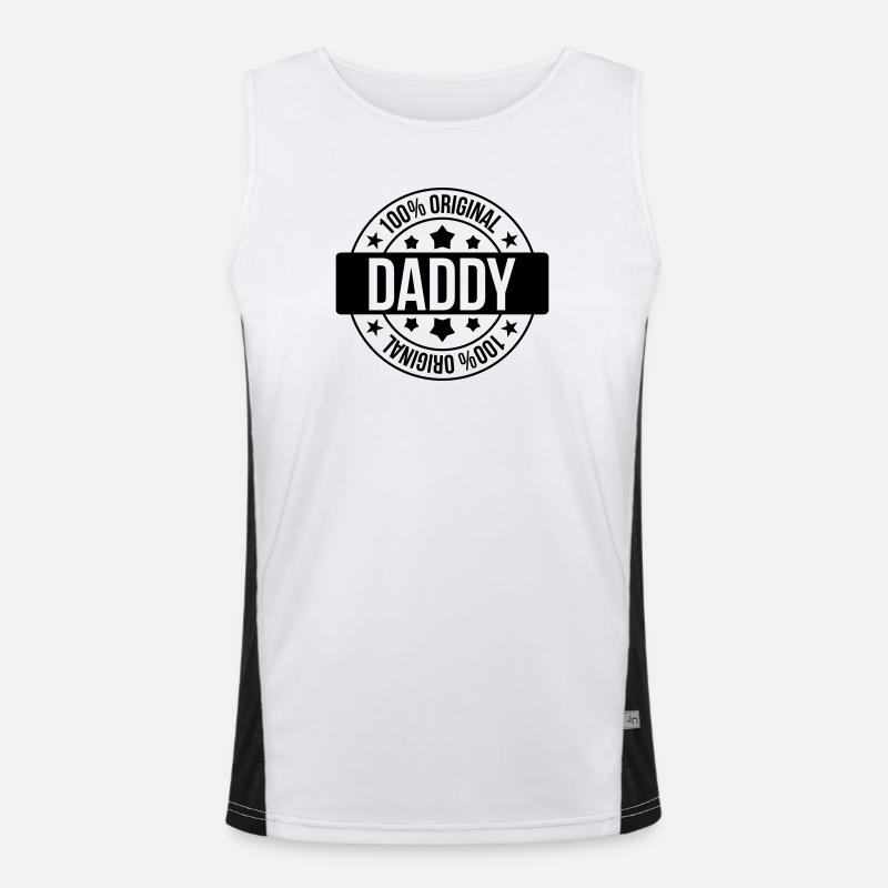 Daddy Funktionelles Kontrast-Tank Top für Männer 