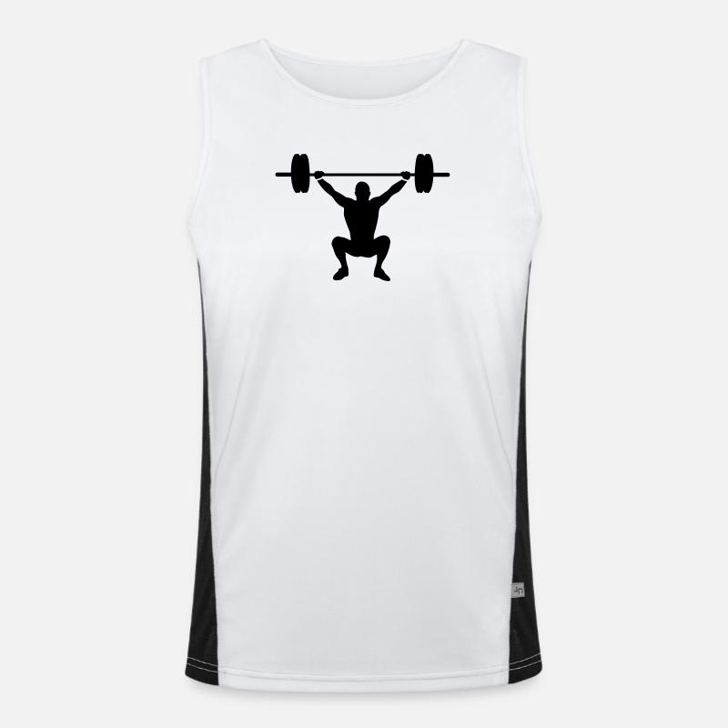 Gewichtheben Funktionelles Kontrast-Tank Top für Männer 