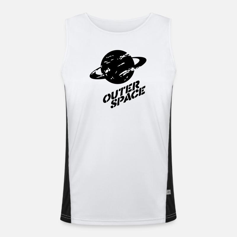 outer space Men's Functional Contrast Tank Top 
