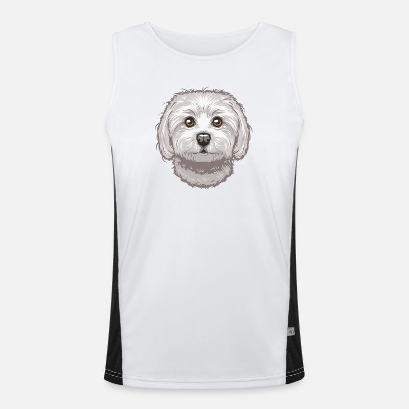 Maltese Funktionelles Kontrast-Tank Top für Männer 