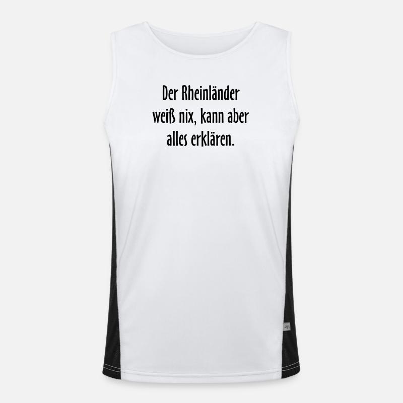 Der Rheinländer - Versuch einer Typologie Funktionelles Kontrast-Tank Top für Männer 