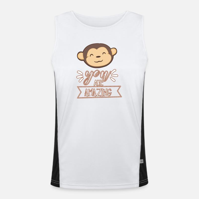 monkey Men's Functional Contrast Tank Top 