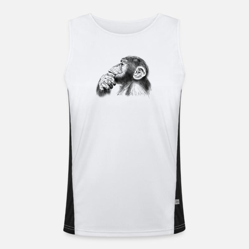 chimpanzee Men's Functional Contrast Tank Top 