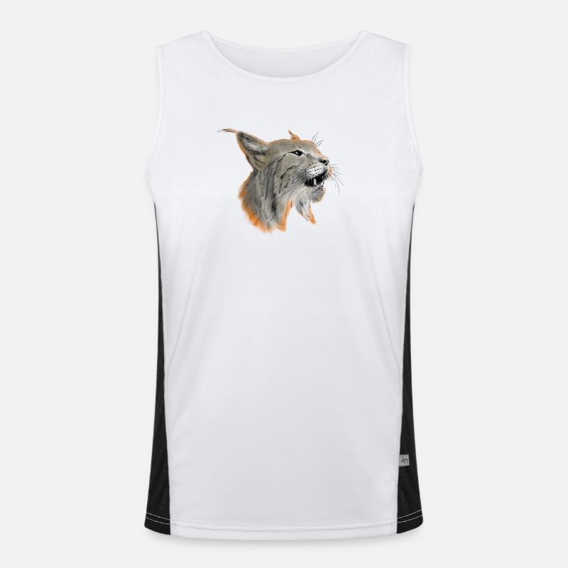 Luchs Funktionelles Kontrast-Tank Top für Männer 