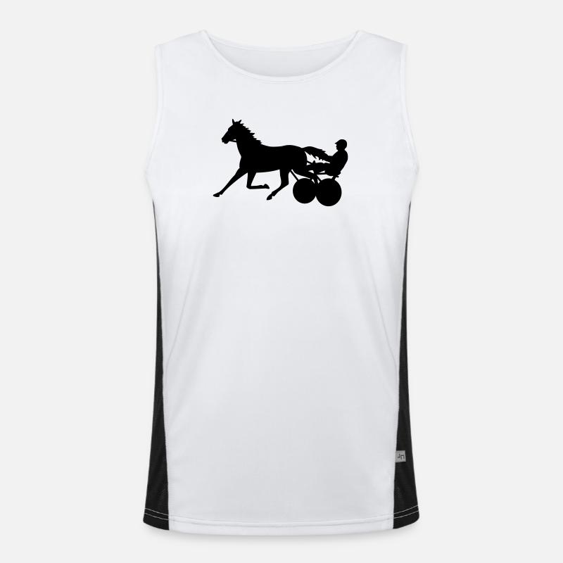 harness racing Men's Functional Contrast Tank Top 