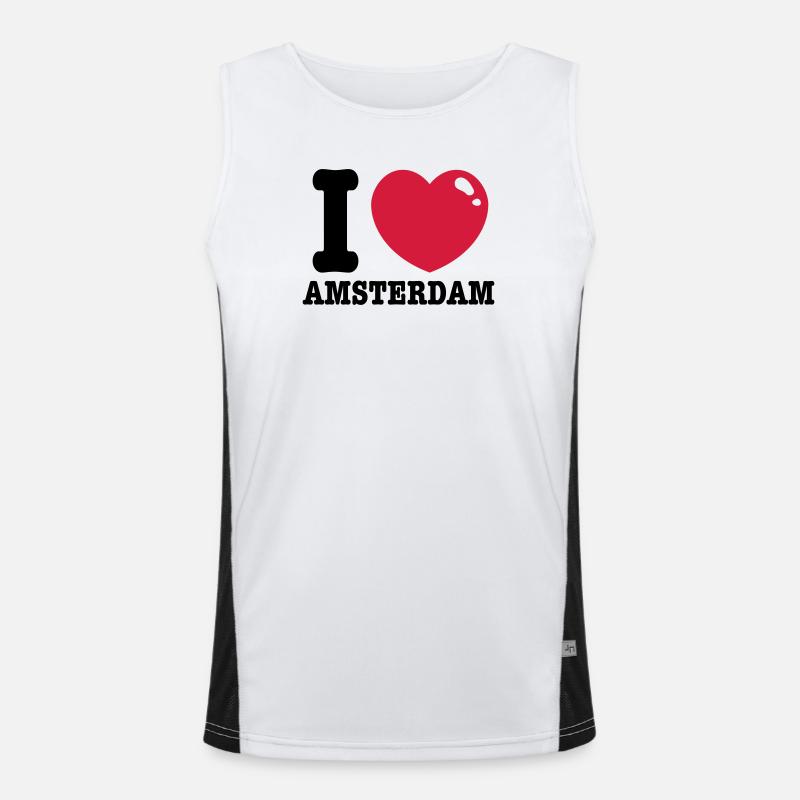 amsterdam Funktionelles Kontrast-Tank Top für Männer 
