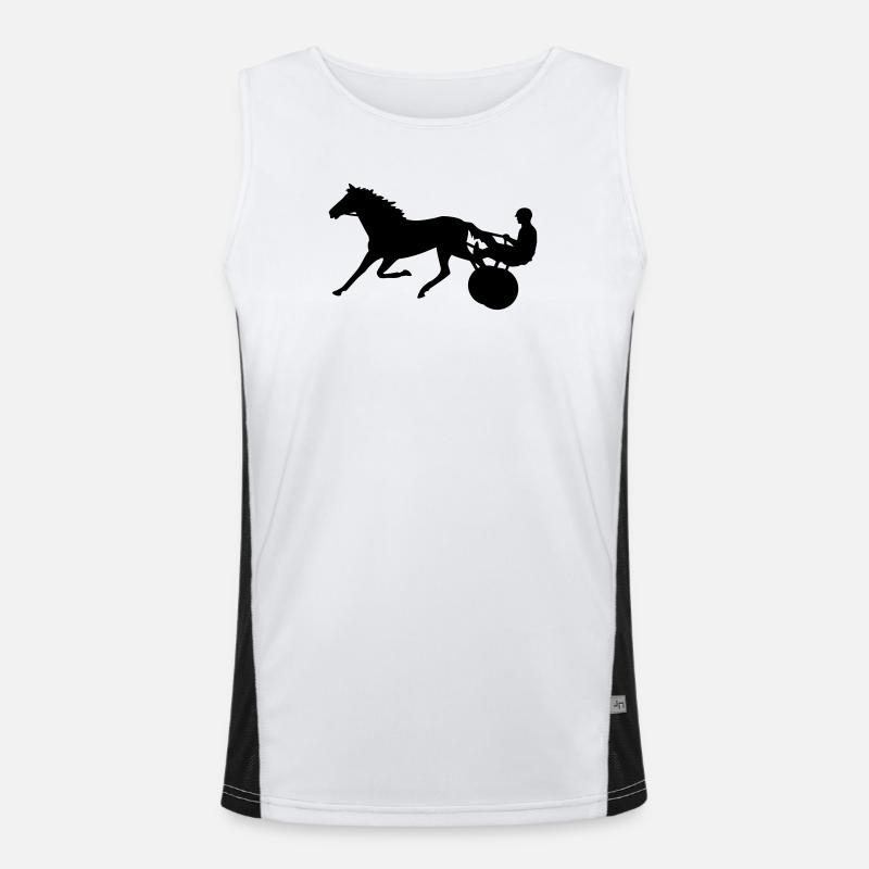 harness racing Men's Functional Contrast Tank Top 