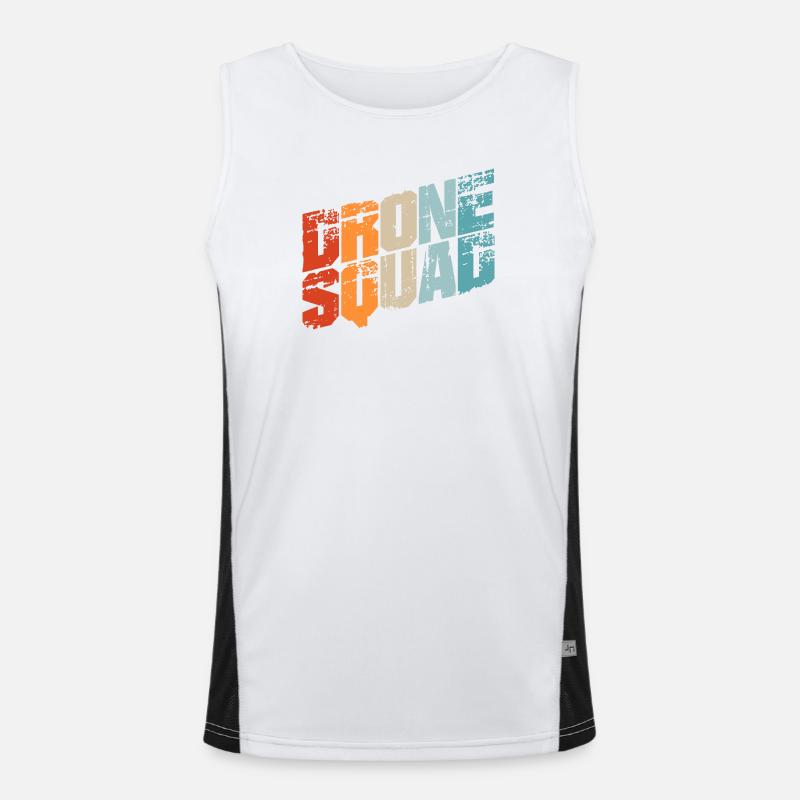 Drones / drones T-shirts / drones pilote Débardeur respirant contrasté Homme 