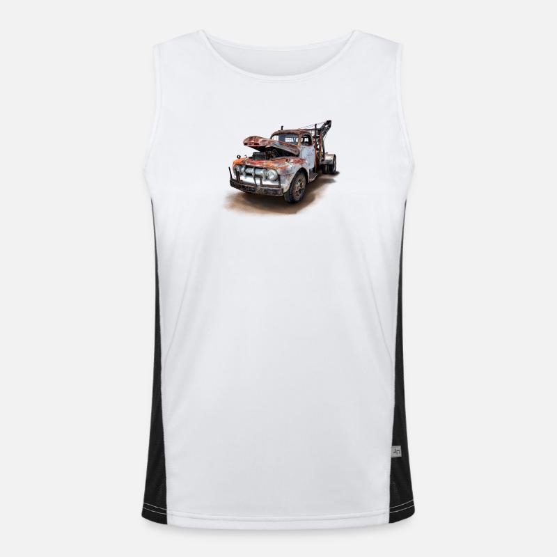 Altes Auto Funktionelles Kontrast-Tank Top für Männer 