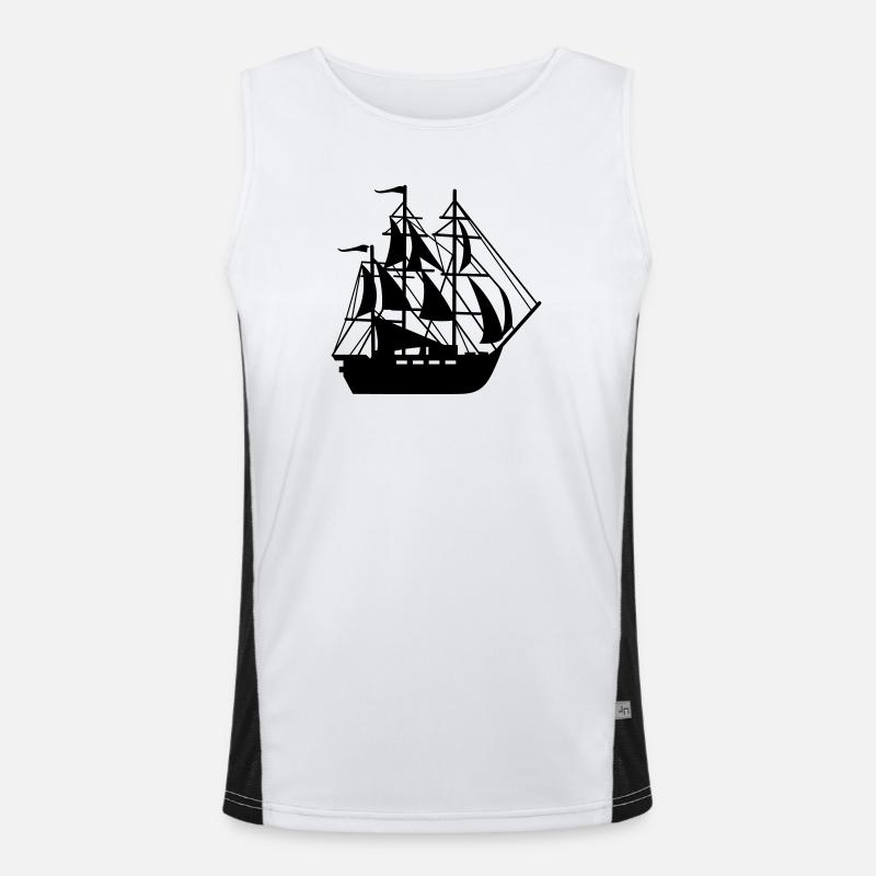 Schiff Funktionelles Kontrast-Tank Top für Männer 