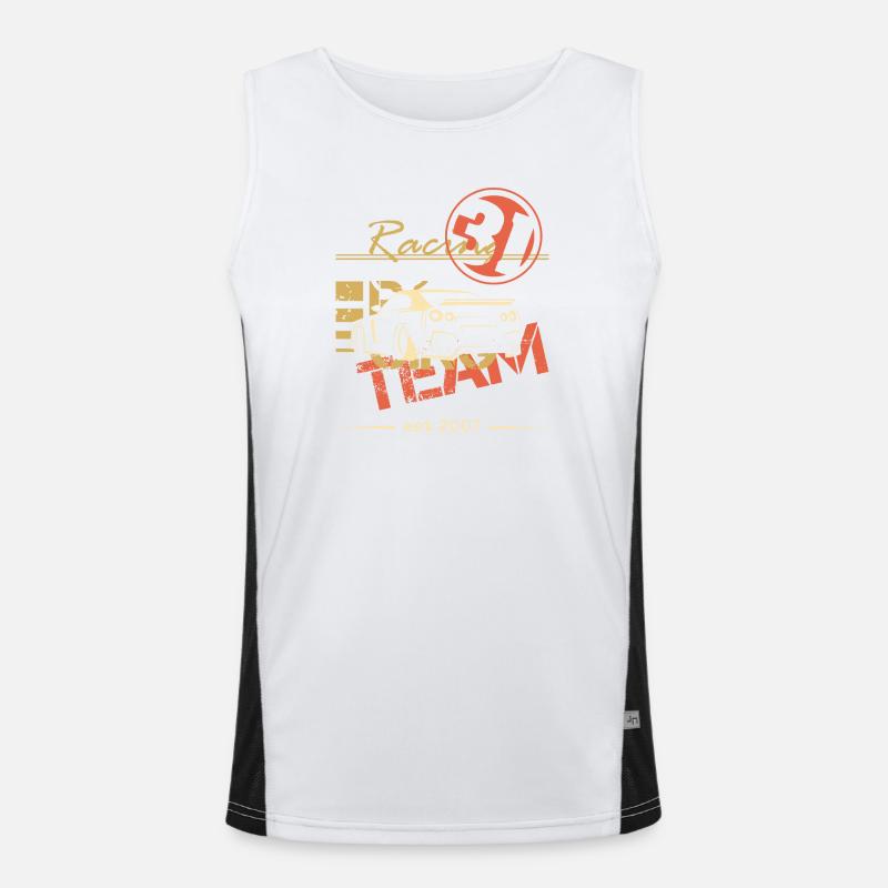 team racing gtr auto geschenkidee Funktionelles Kontrast-Tank Top für Männer 