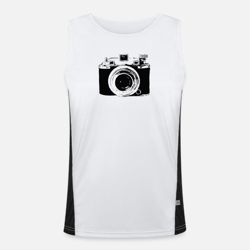 camera Men's Functional Contrast Tank Top 