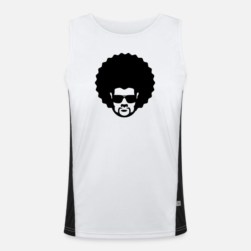 afro Débardeur respirant contrasté Homme 