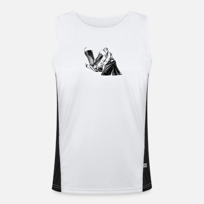 aikido Débardeur respirant contrasté Homme 