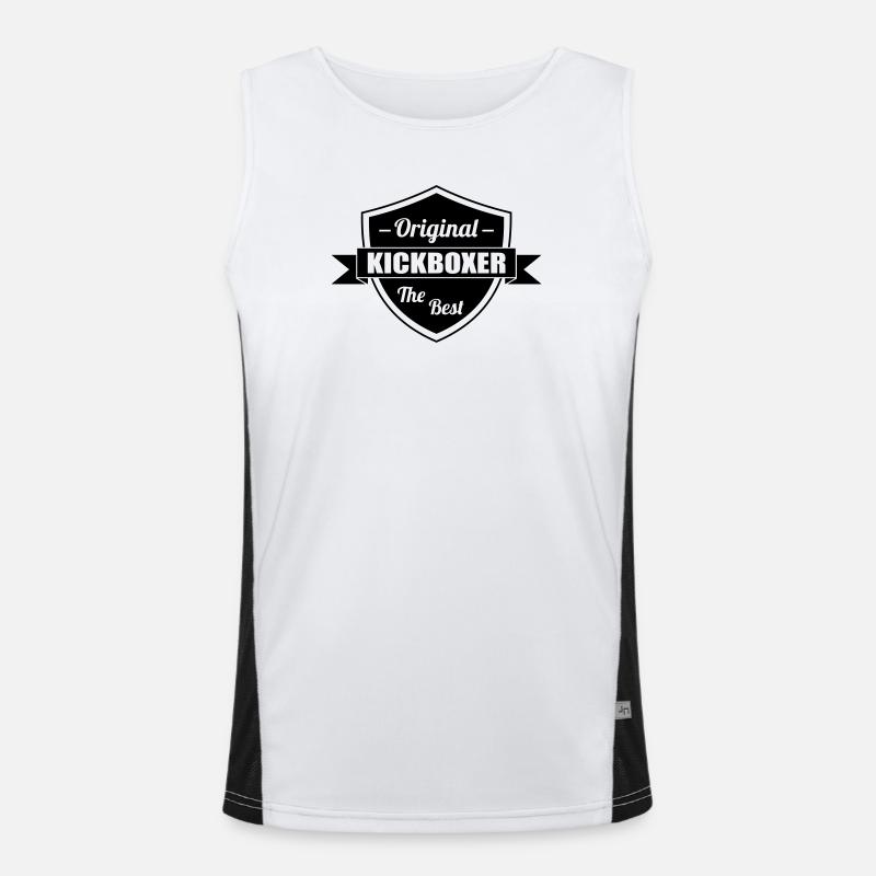 Kickboxen / Kickboxing / Kickboxer / Kick Boxing Funktionelles Kontrast-Tank Top für Männer 